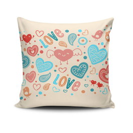 Aberto Design Funda de Cojín Multicolor NKLF-182 43 x 43 cm